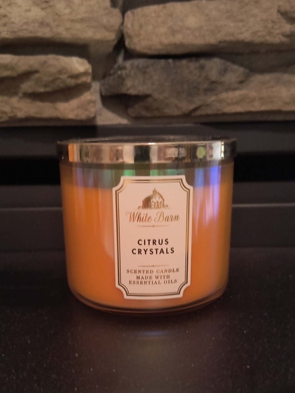 White Barn 3 Wick "Citrus Crystals" Jar Scented Candle